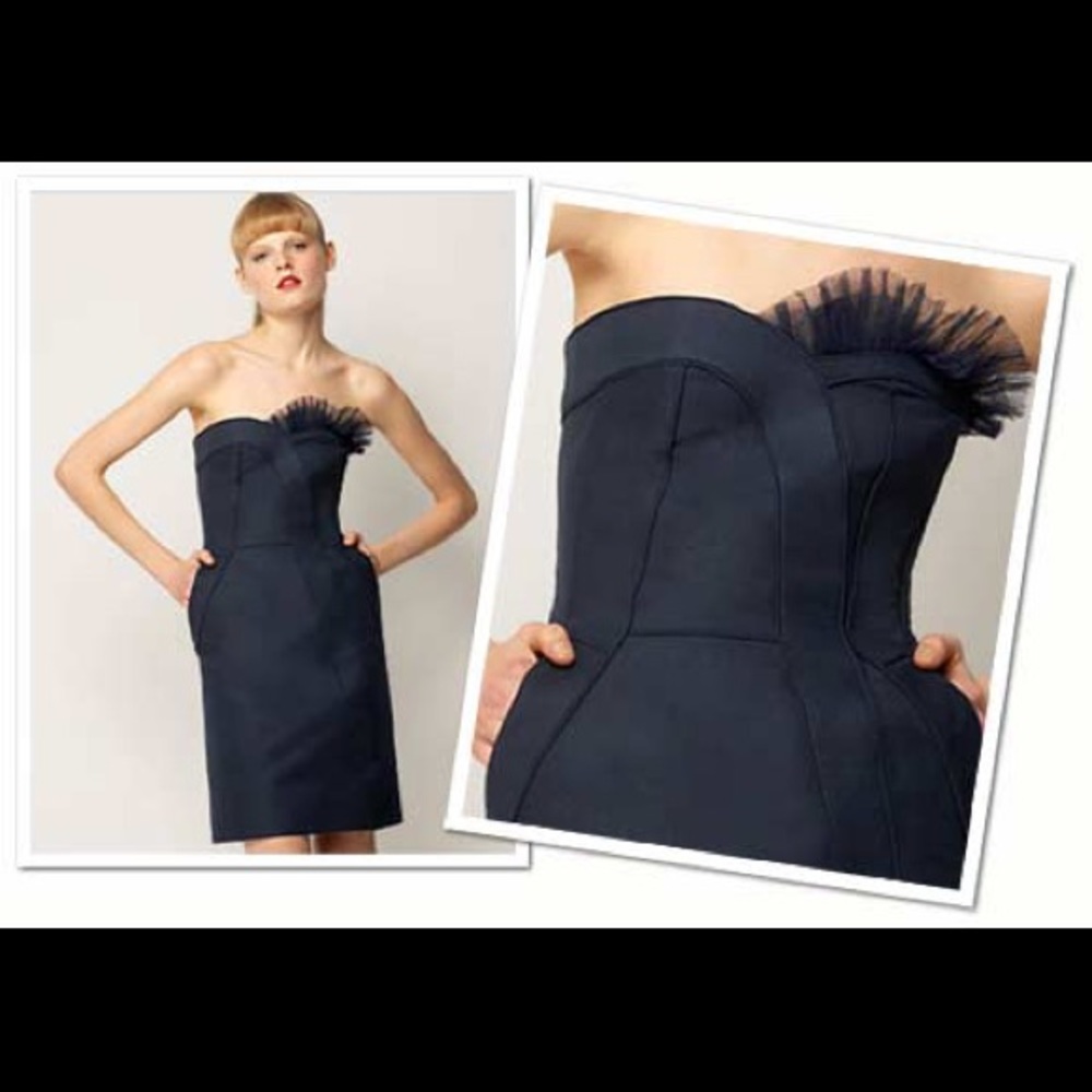 Marc Jacobs asymmetrical Kitty dress navy - Picture 2 of 8